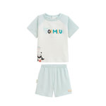 Petit Béguin Pyjama short enfant 2 pièces Bento. Coloris disponibles : Vert