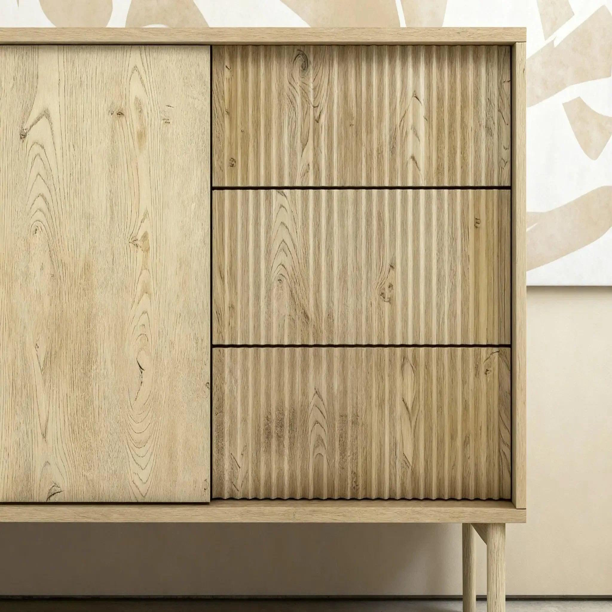 Voir la diapositive 6 : CASANOVA PARIS Lorella mini - mini buffet en chêne cremona 153cm