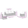 Voir la diapositive 3 : VIDAXL Salon de jardin avec coussins 5 pcs beige resine tressee