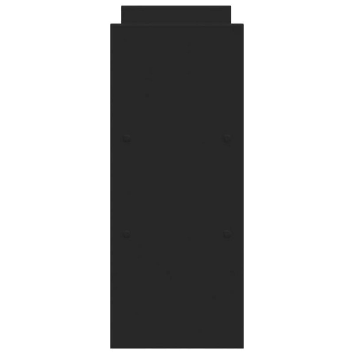 VIDAXL Organisateur de bureau réglable noir bois d ingénierie