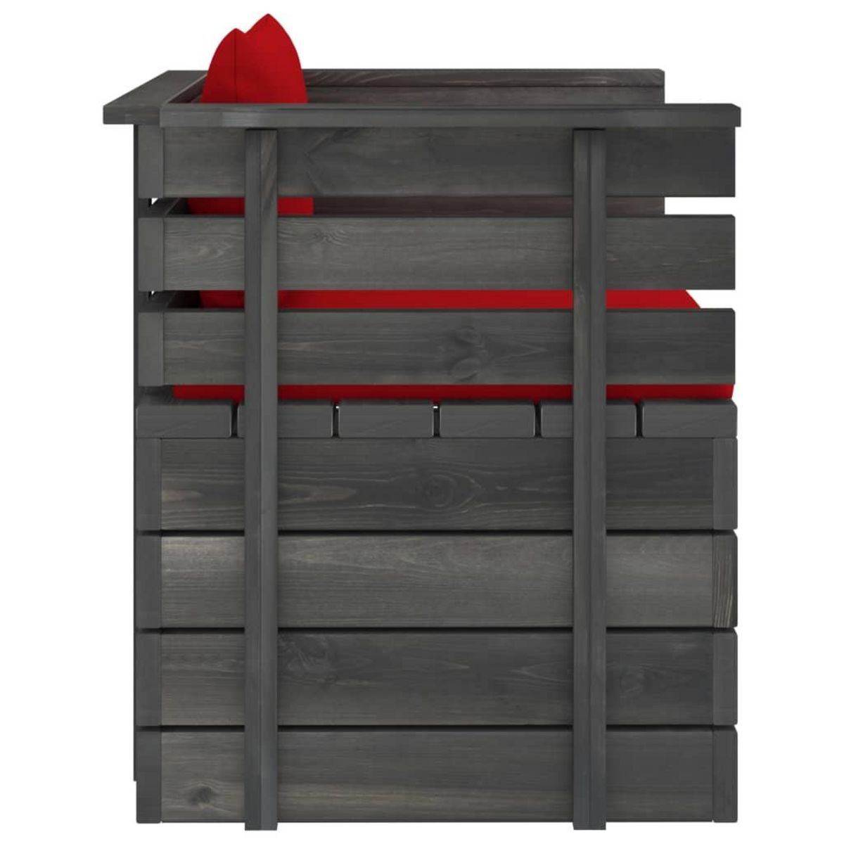 VIDAXL Fauteuil de jardin avec coussins Bois de pin