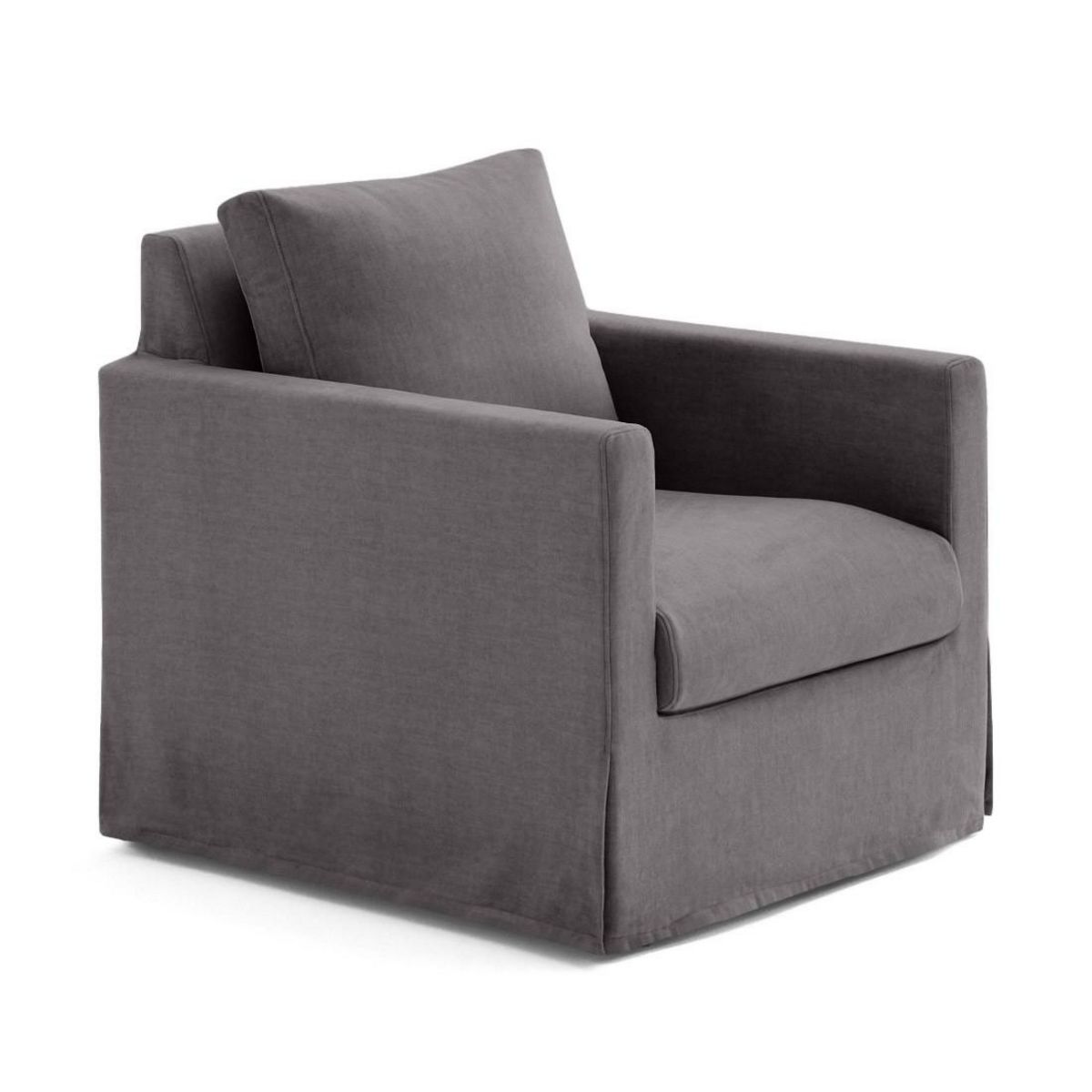 LISA DESIGN Serena - fauteuil déhoussable en velours