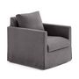 Voir la diapositive 3 : LISA DESIGN Serena - fauteuil déhoussable en velours