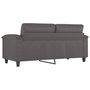 Voir la diapositive 5 : VIDAXL Canape a 2 places Gris 140 cm Similicuir