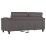Voir la diapositive 5 : VIDAXL Canape a 2 places Gris 140 cm Similicuir