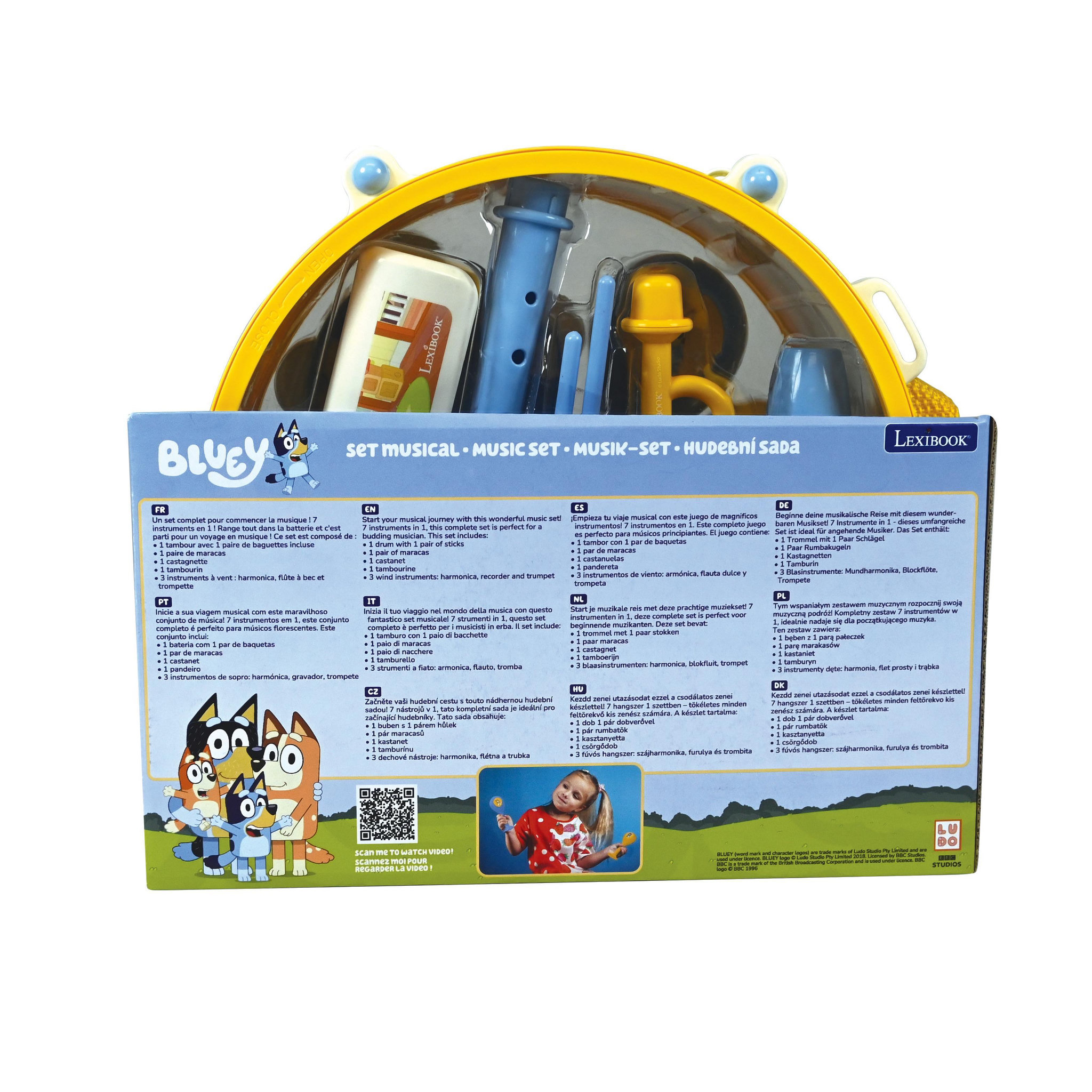 Voir la diapositive 4 : Lexibook Set Musical 7pcs Bluey