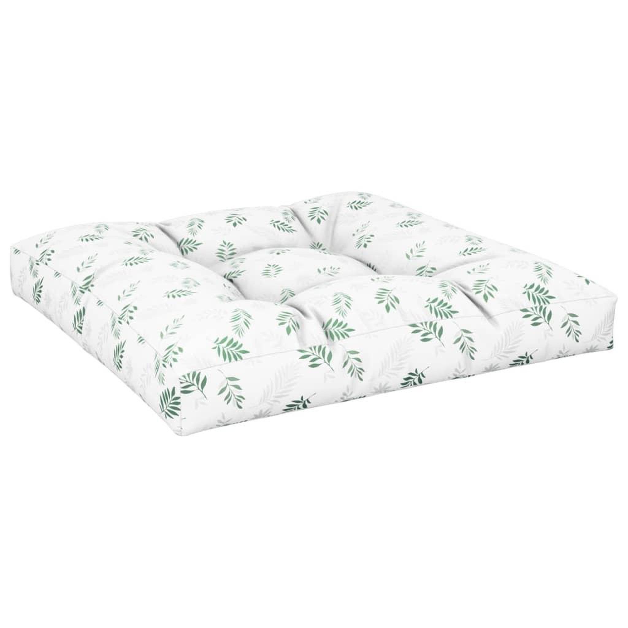 Voir la diapositive 5 : VIDAXL Coussins de palette lot de 2 motif de feuilles tissu