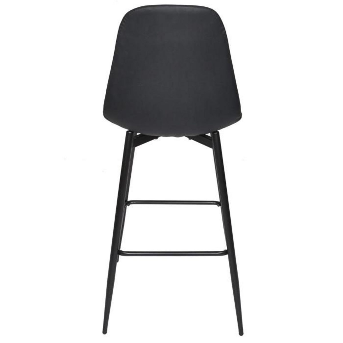 Paris Prix Lot de 2 Chaises de Bar  Amber  106cm Noir