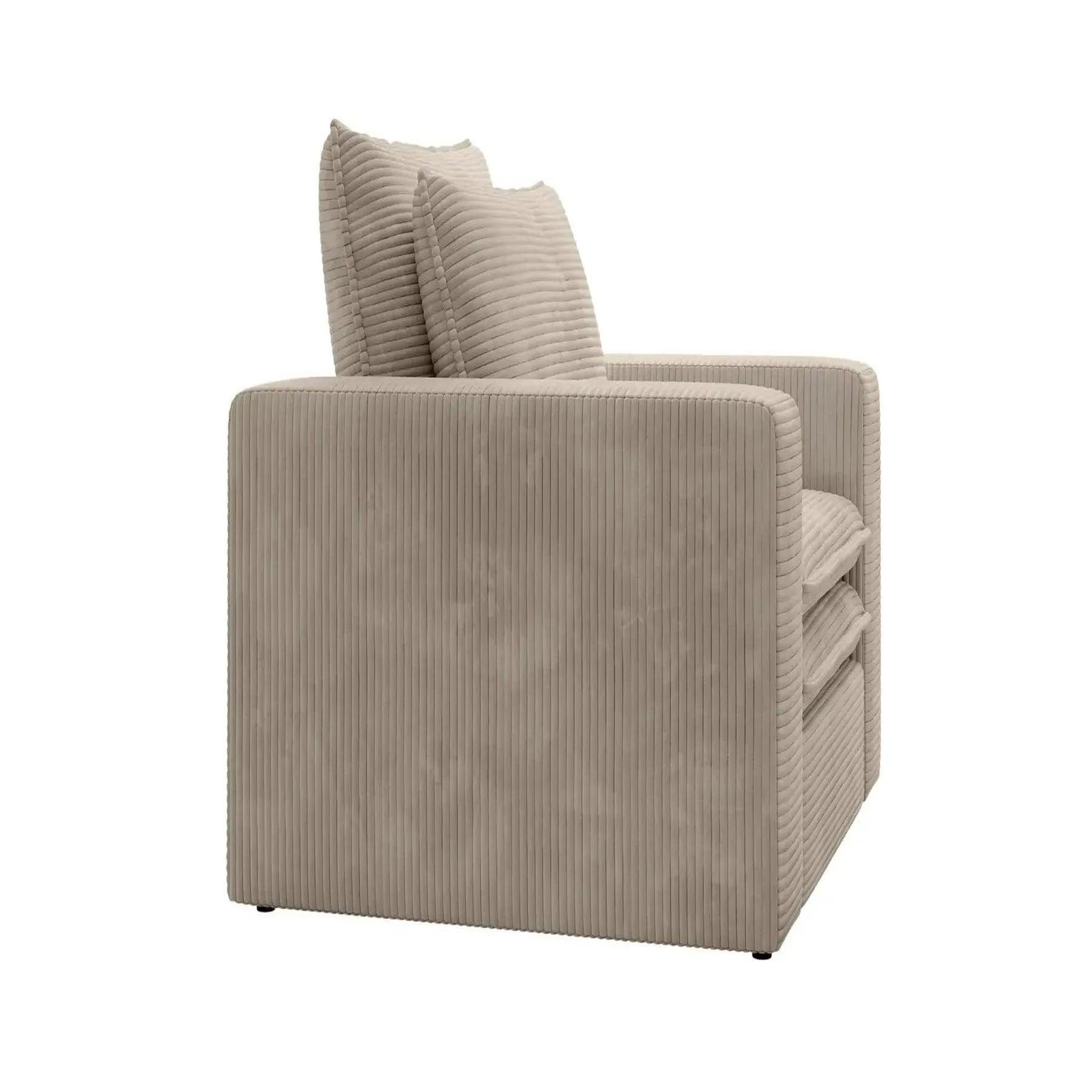 Voir la diapositive 5 : CASANOVA PARIS Oscar - fauteuil en velours côtelé