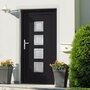 Voir la diapositive 1 : VIDAXL Porte d'entree anthracite 88x200 cm PVC