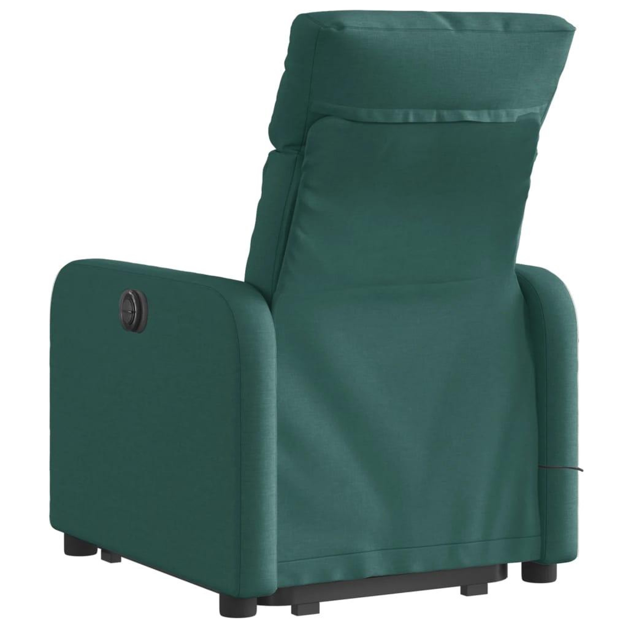 Voir la diapositive 4 : VIDAXL Fauteuil inclinable de massage Vert fonce Tissu