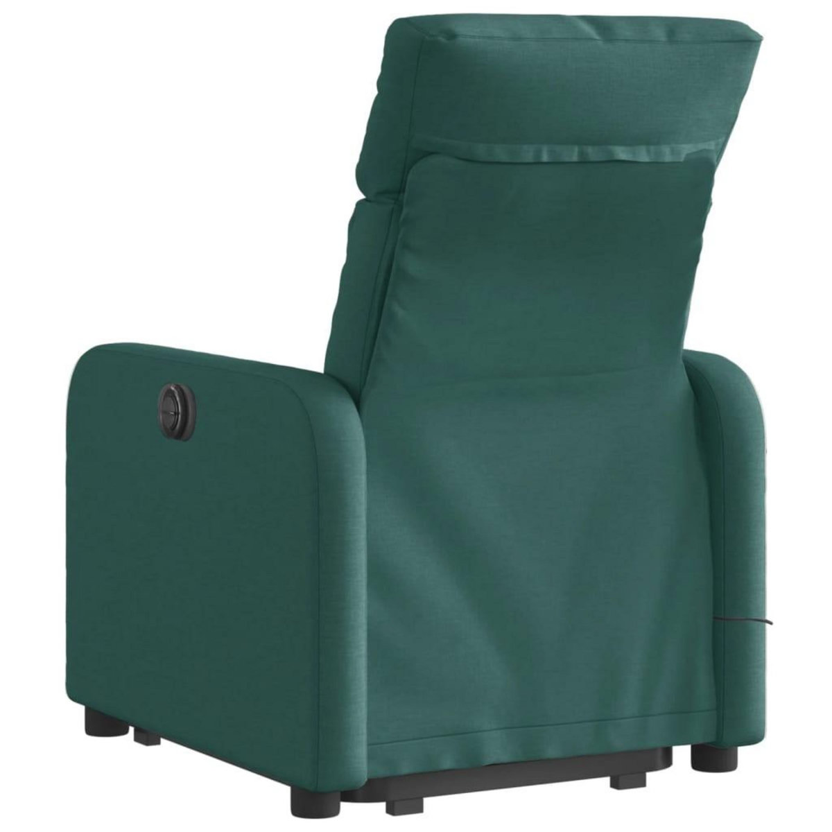 VIDAXL Fauteuil inclinable de massage Vert fonce Tissu
