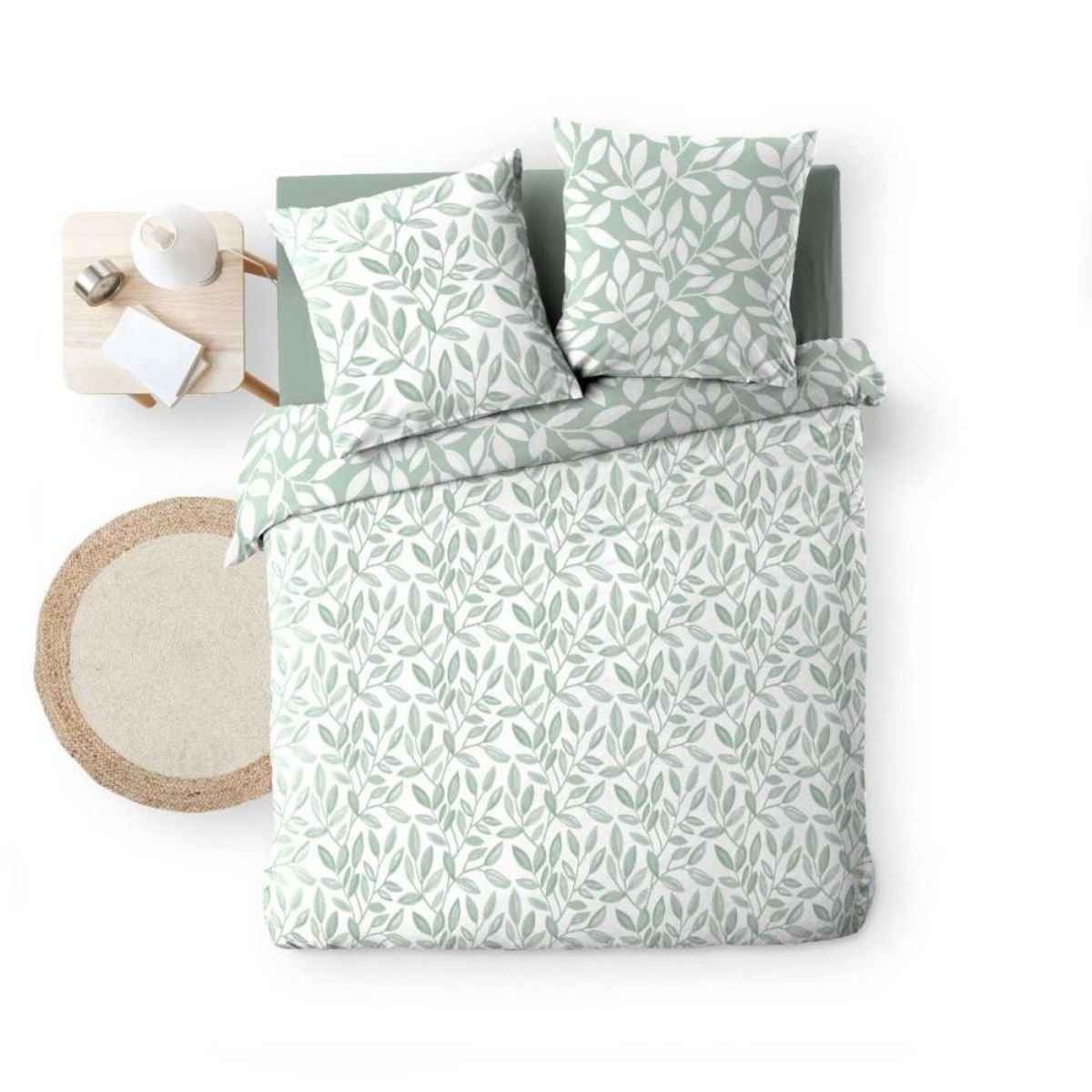 Douceur d'Intérieur Housse de couette 240x220 + 2 taies imprimées SEQUOIA