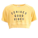 Le Temps Des Cerises Sweat Court Jaune Fille Le Temps Des Cerises Damina. Coloris disponibles : Jaune