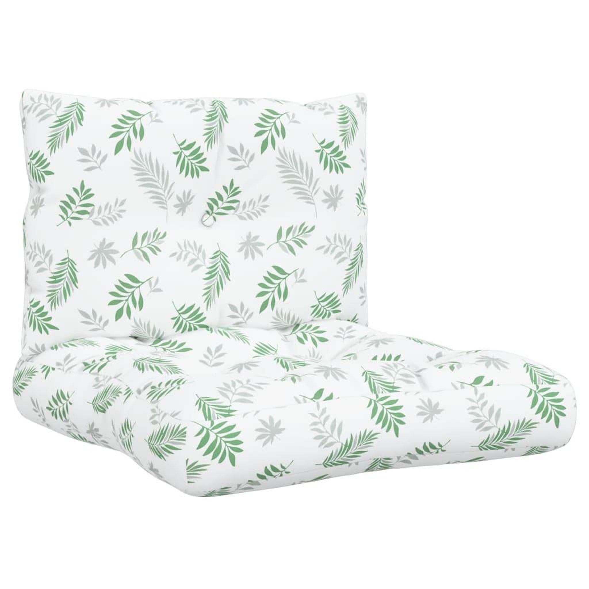 Voir la diapositive 2 : VIDAXL Coussins de palette lot de 2 motif de feuilles tissu Oxford
