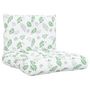 Voir la diapositive 2 : VIDAXL Coussins de palette lot de 2 motif de feuilles tissu Oxford