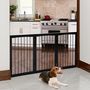 Voir la diapositive 2 : PAWHUT Barrière modulable pliable barrière de sécurité 160L x 76H cm MDF