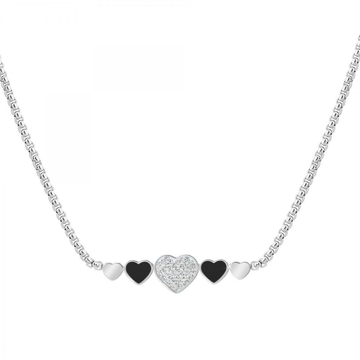 SC CRYSTAL Collier coeur par SC Crystal orné de Cristaux scintillants