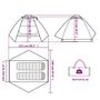 Voir la diapositive 6 : VIDAXL Tente de camping a dome 2 personnes orange impermeable