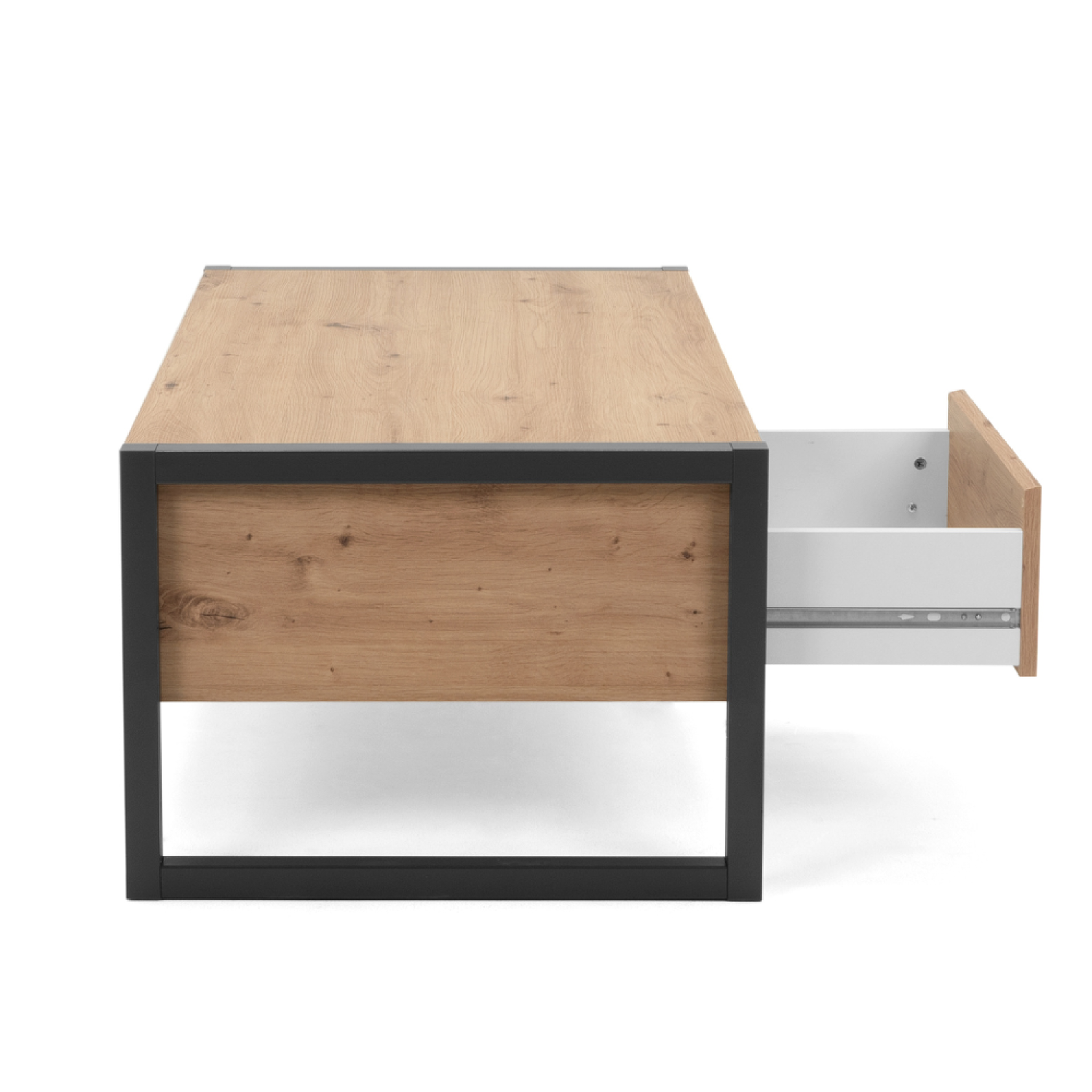 Voir la diapositive 6 : CONCEPT USINE Table basse industrielle avec tiroir kotor