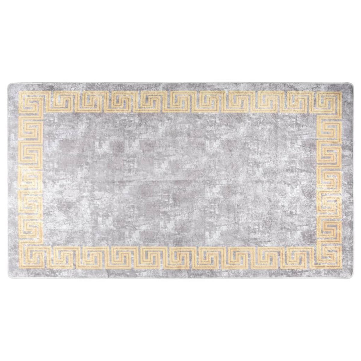 VIDAXL Tapis lavable antiderapant 190x300 cm gris