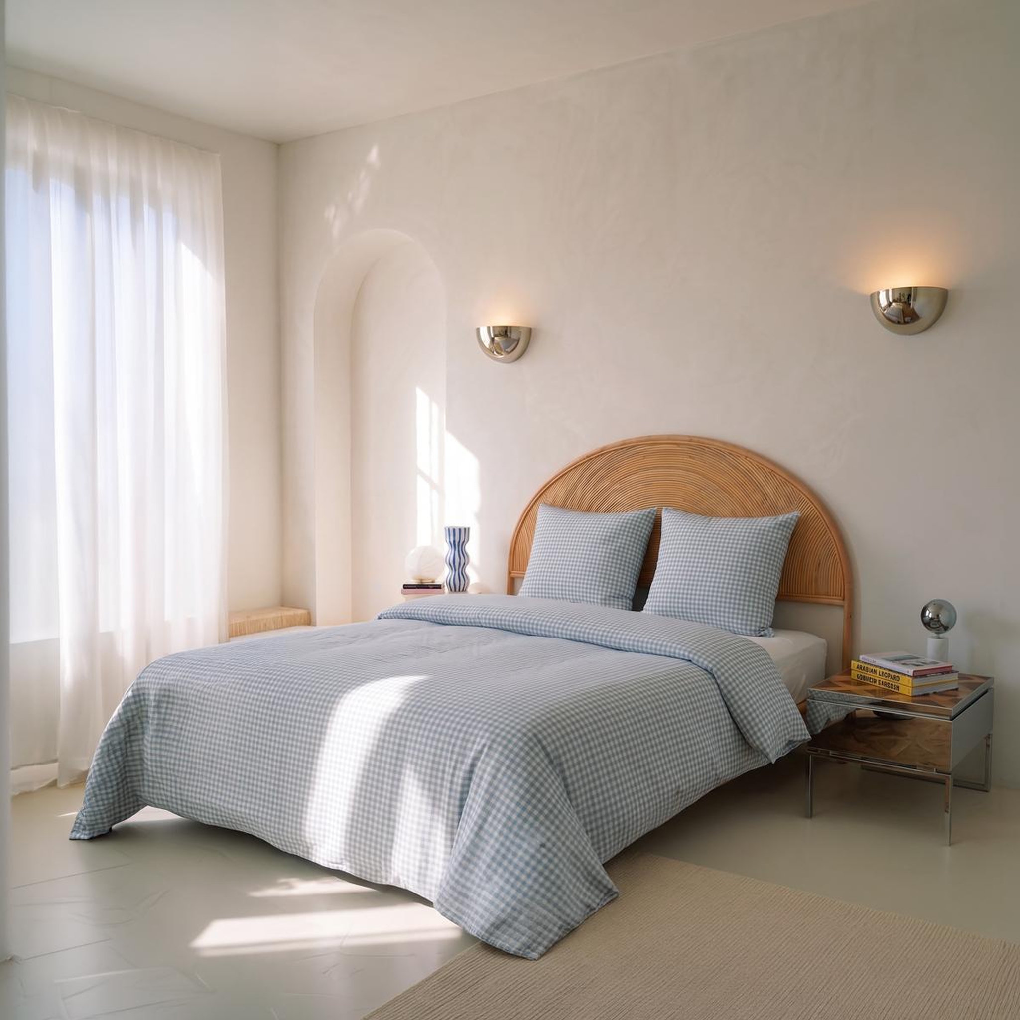 Voir la diapositive 2 : DODO Pack housse de couette + taie(s) d'oreiller coton vichy