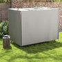 Voir la diapositive 2 : OUTSUNNY Housse de protection balancelle de jardin 3 places bâche étanche dim. 2,05L x 1,24l x 1,64H m polyester PVC haute densité gris