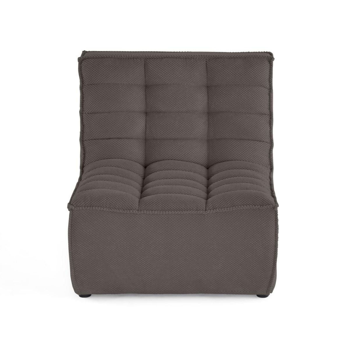 LISA DESIGN Ellie - fauteuil sans accoudoir en velours texturé