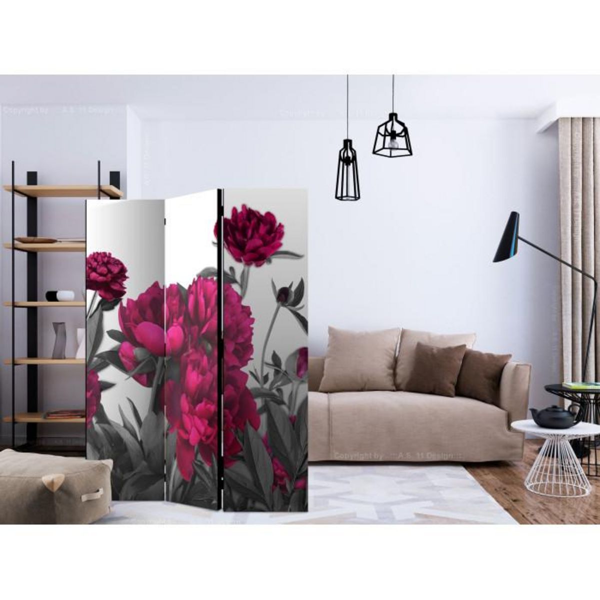 Paris Prix Paravent 3 Volets  Lush Meadow  135x172cm