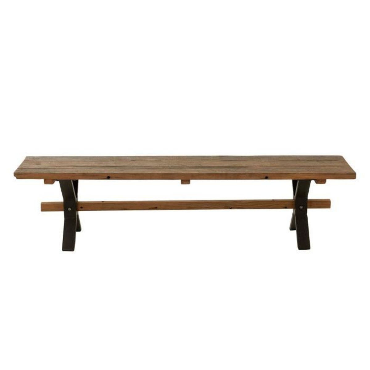 Paris Prix Banc en Bois Vieilli  Fannie  180cm Marron
