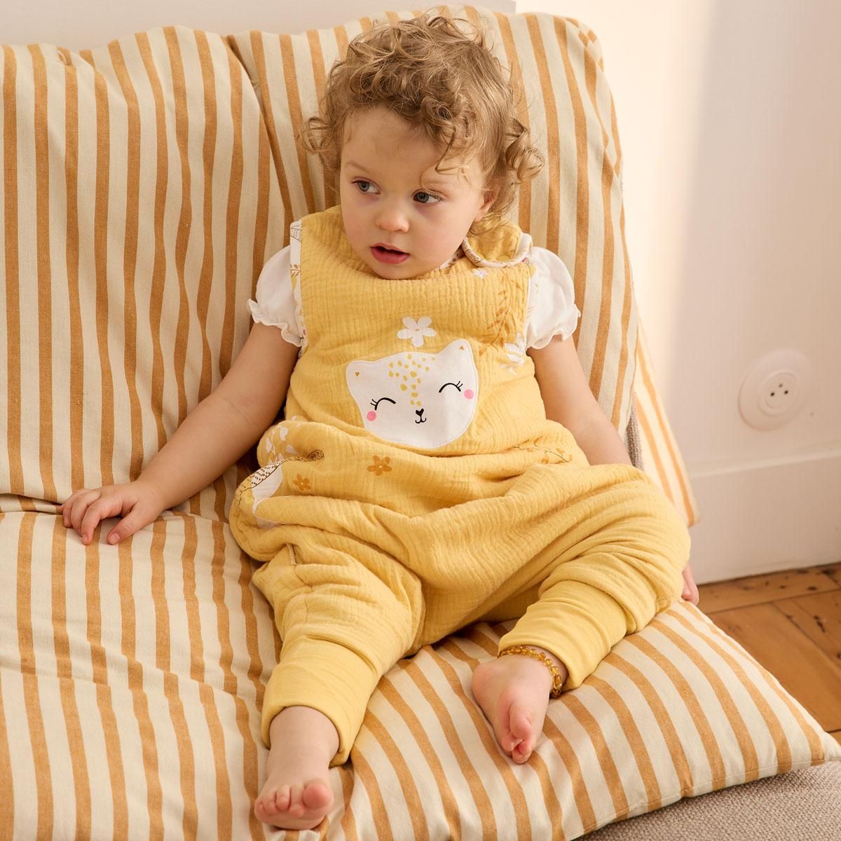 Petit Béguin Turbulette TOG 2 en gaze de coton avec pieds retroussables Ciao Milano