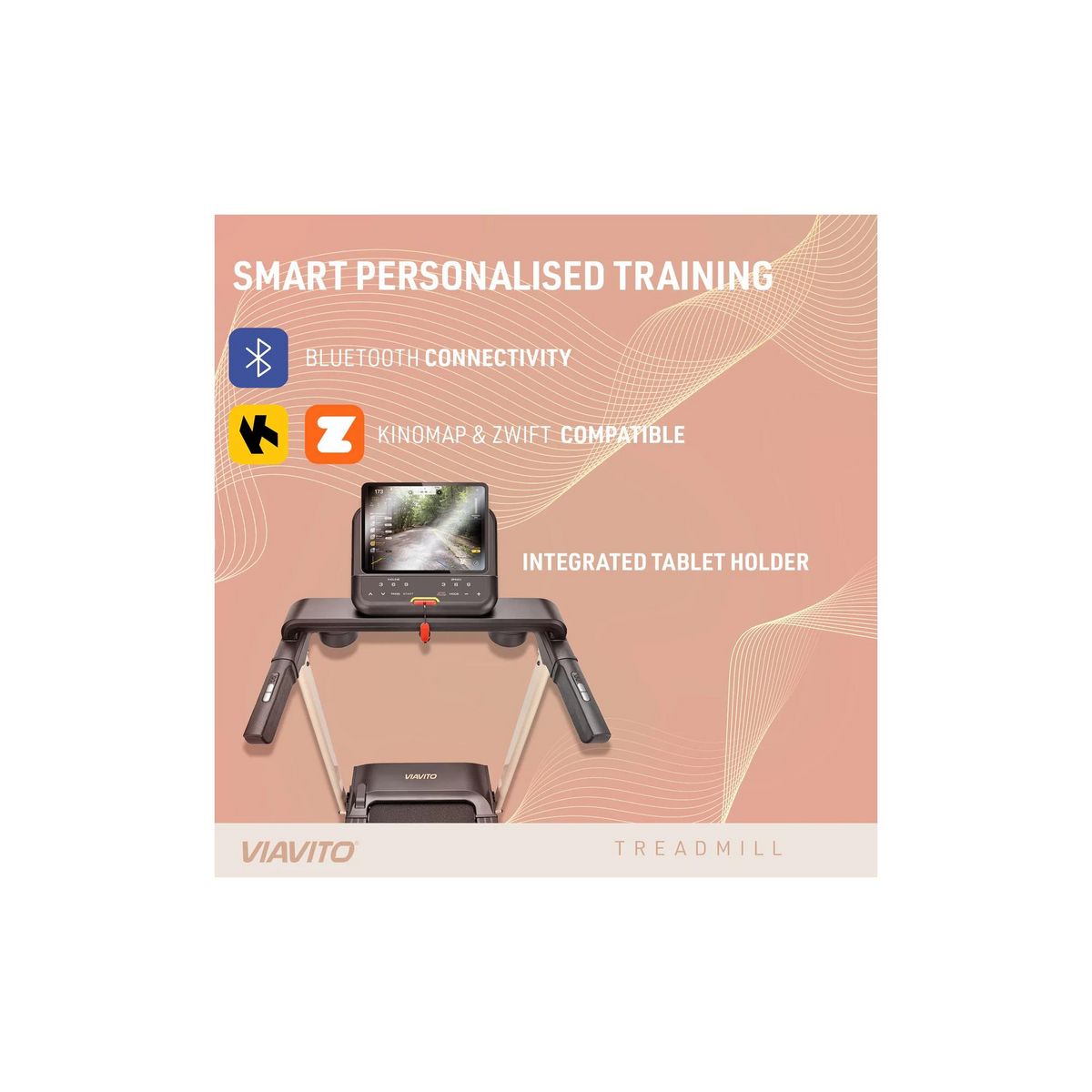 VIAVITO Tapis de course d'appartement - Viavito - Modèle ST1 - 16 km/h - Ecran LED