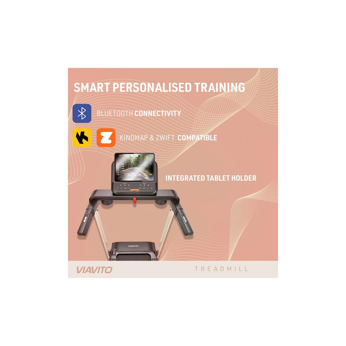 VIAVITO Tapis de course d'appartement - Viavito - Modèle ST1 - 16 km/h - Ecran LED