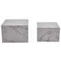 Voir la diapositive 6 : LISA DESIGN Fabio - lot de 2 tables basses - marbre blanc