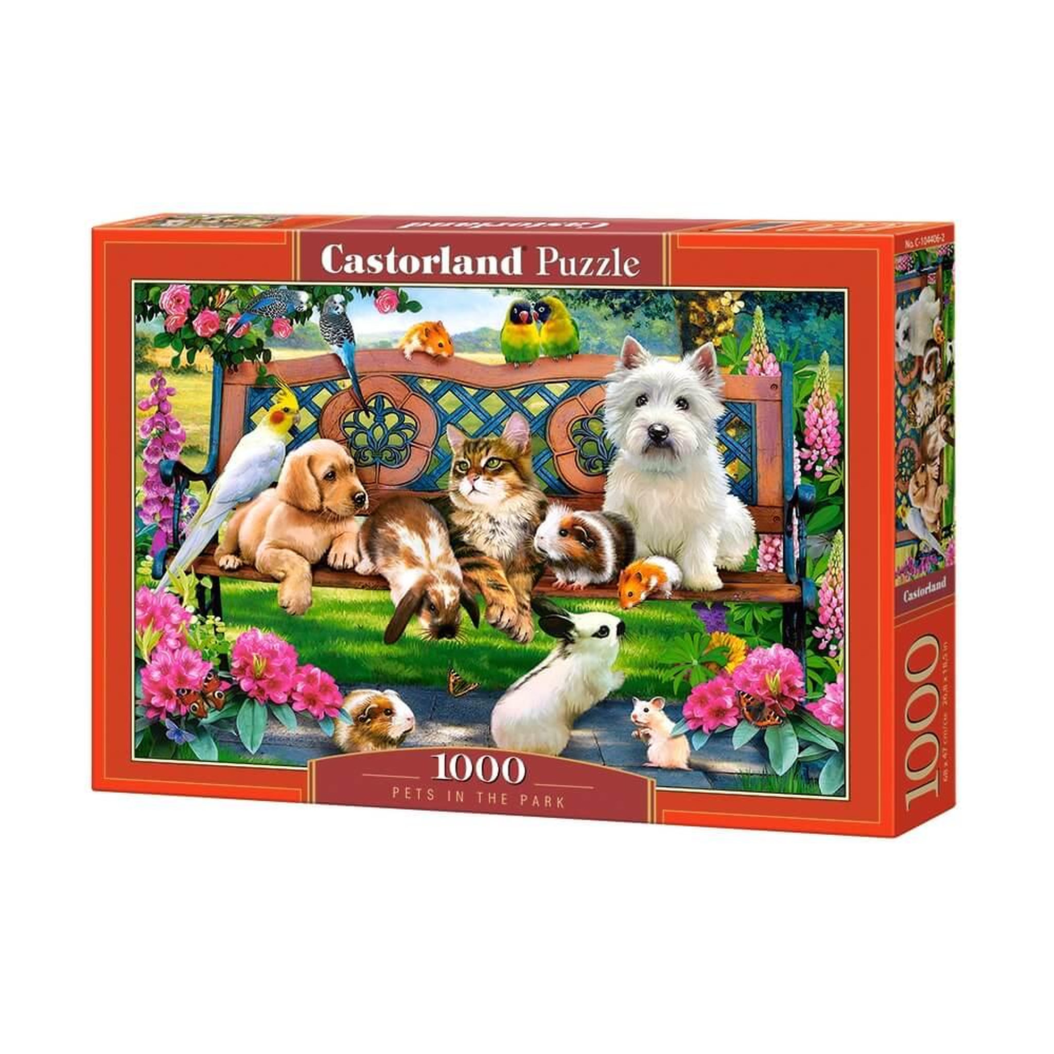 Voir la diapositive 2 : Castorland Puzzle 1000 pièces : les animaux au parc