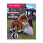 Voir la diapositive 3 : Ponycycle Poney à monter Marron avec sabot blanc Grand Modèle pour 4 à 9 ans