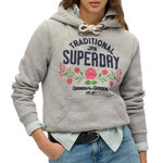 SUPERDRY Sweat Gris Femme Superdry Lot 54 Hood. Coloris disponibles : Gris