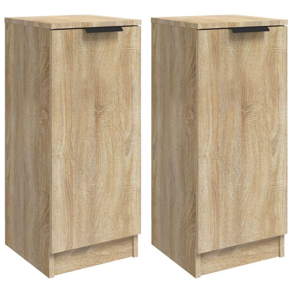 VIDAXL Buffets 2 pcs Chene Sonoma 30x30x70 cm Bois d'ingenierie