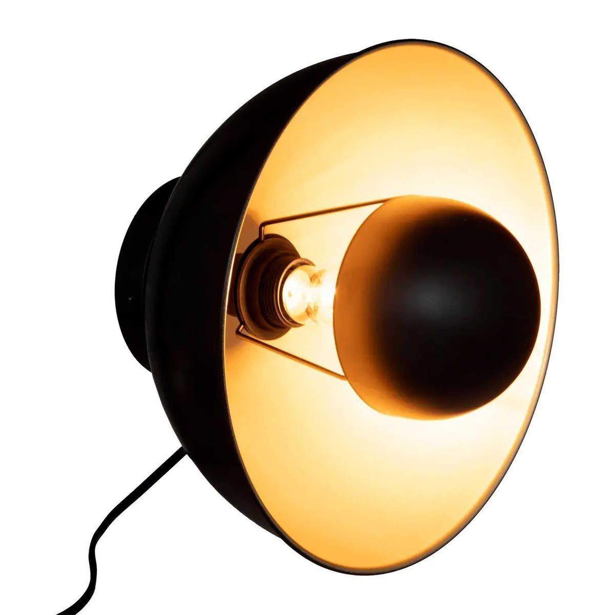Voir la diapositive 2 : ATMOSPHERA Applique murale design  lahti  29cm noir & or