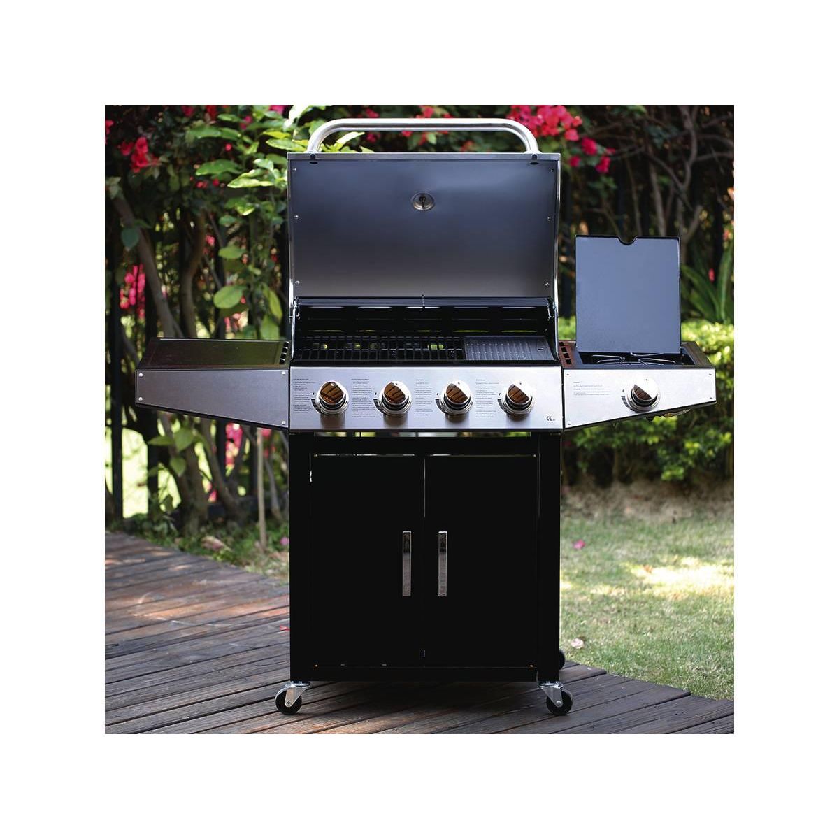 Habitat et Jardin Barbecue gaz  Party 5  - 5 Brûleurs dont 1 latéral - 15.2 kW