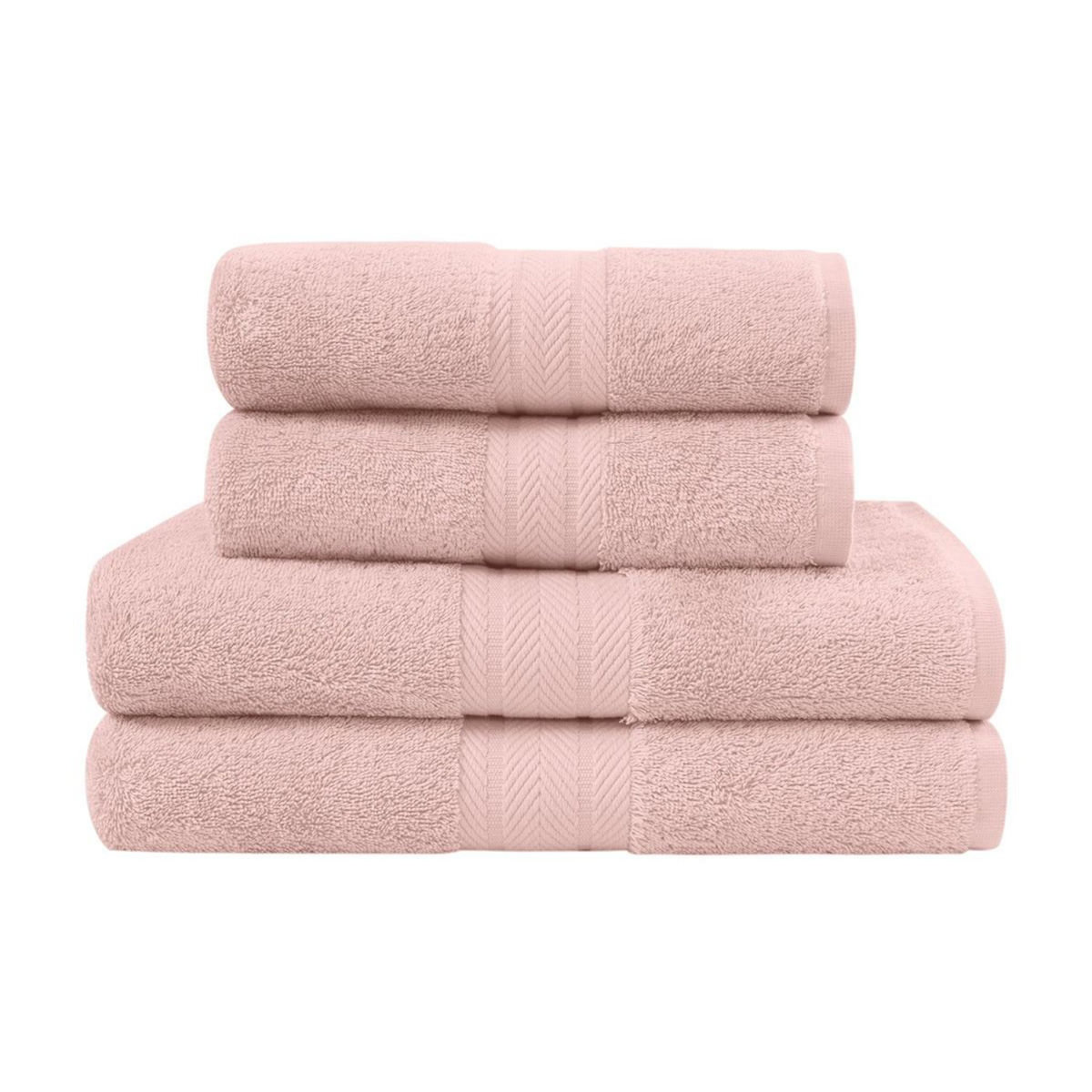 Sensei Maison Ensemble de bain 4 pièces (2 draps de bain + 2 serviettes de toilette) LUXURY