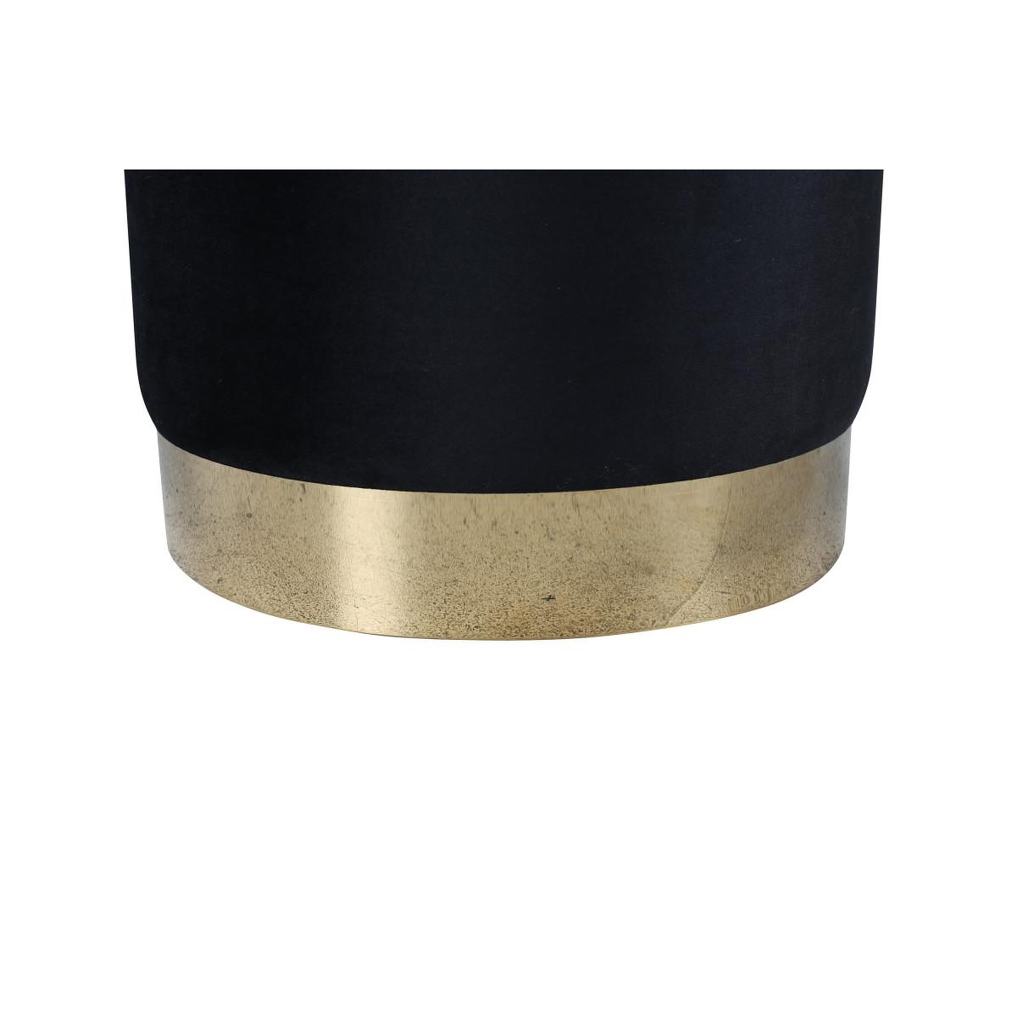 Voir la diapositive 4 : Paris Prix Pouf en velours  benji  42cm noir