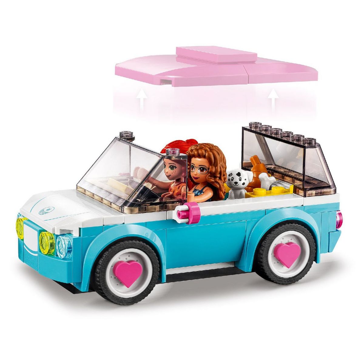 LEGO Friends 41443 La Voiture Electrique d&rsquo;Olivia, Jeu pour Enfant de 6 ans et plus