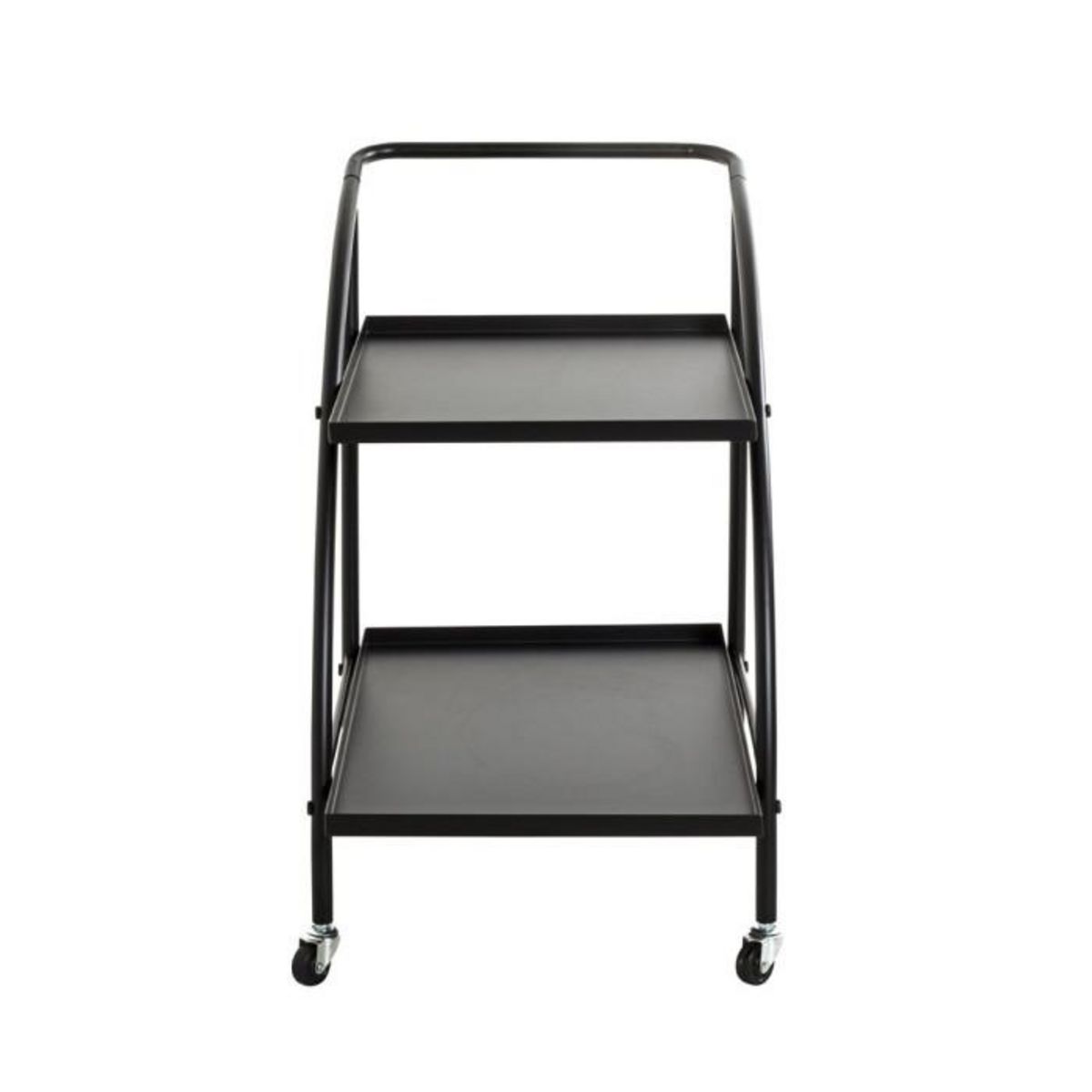 Paris Prix Desserte de Cuisine Design  Roulettes  71cm Noir