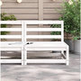 Voir la diapositive 3 : VIDAXL Canape de jardin sans accoudoirs blanc bois de pin massif