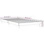 Voir la diapositive 6 : VIDAXL Cadre de lit sans matelas chene sonoma 90x190 cm