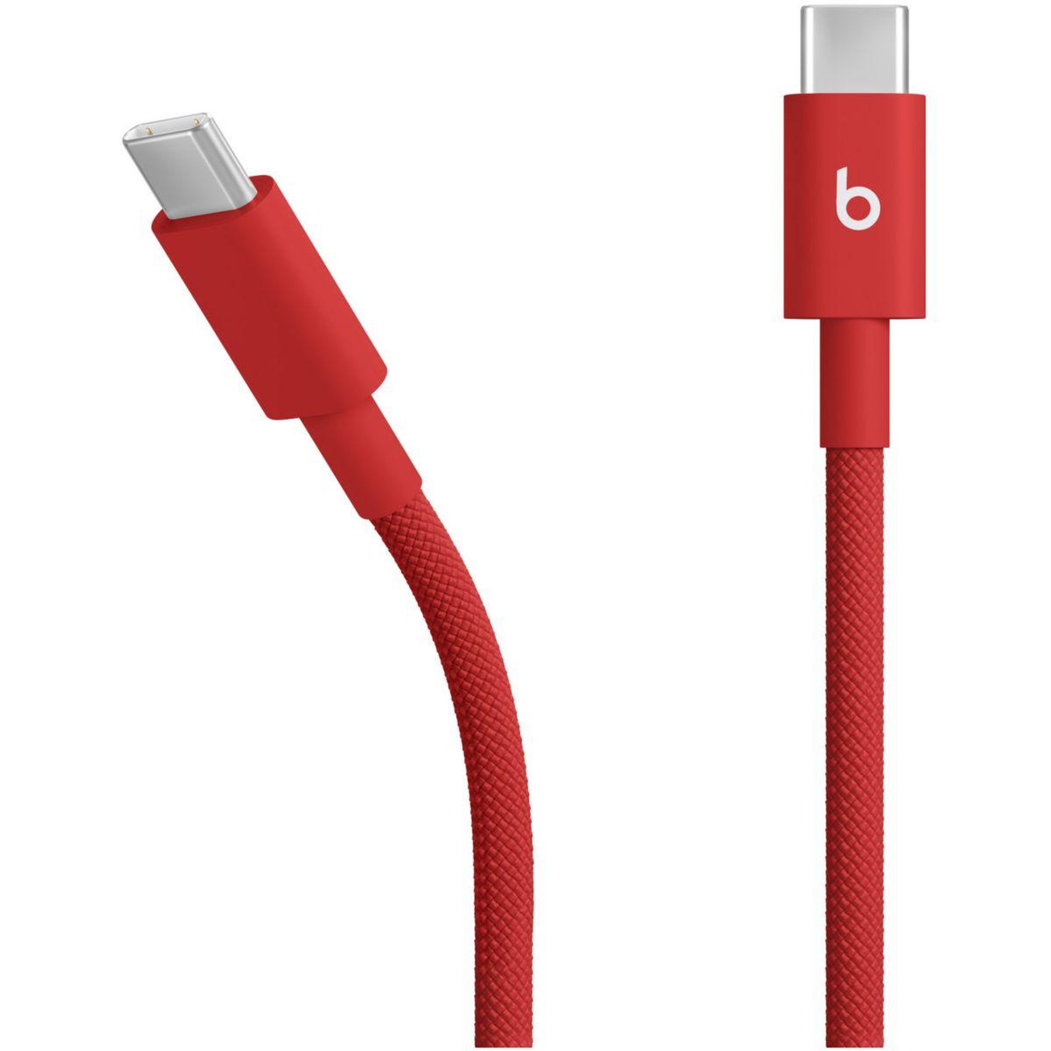 Voir la diapositive 2 : BEATS Câble de charge tissé USB-C vers USB-C 1M50 Rouge flash