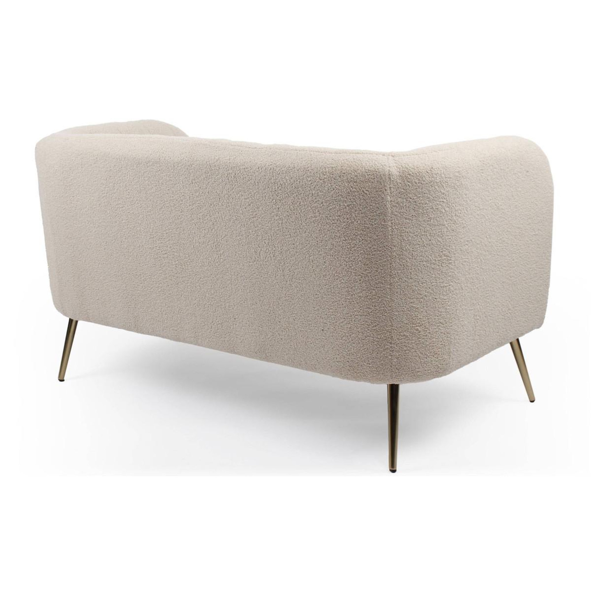 Voir la diapositive 4 : Paris Prix Canapé 2 places bouclette  reuben  128cm beige