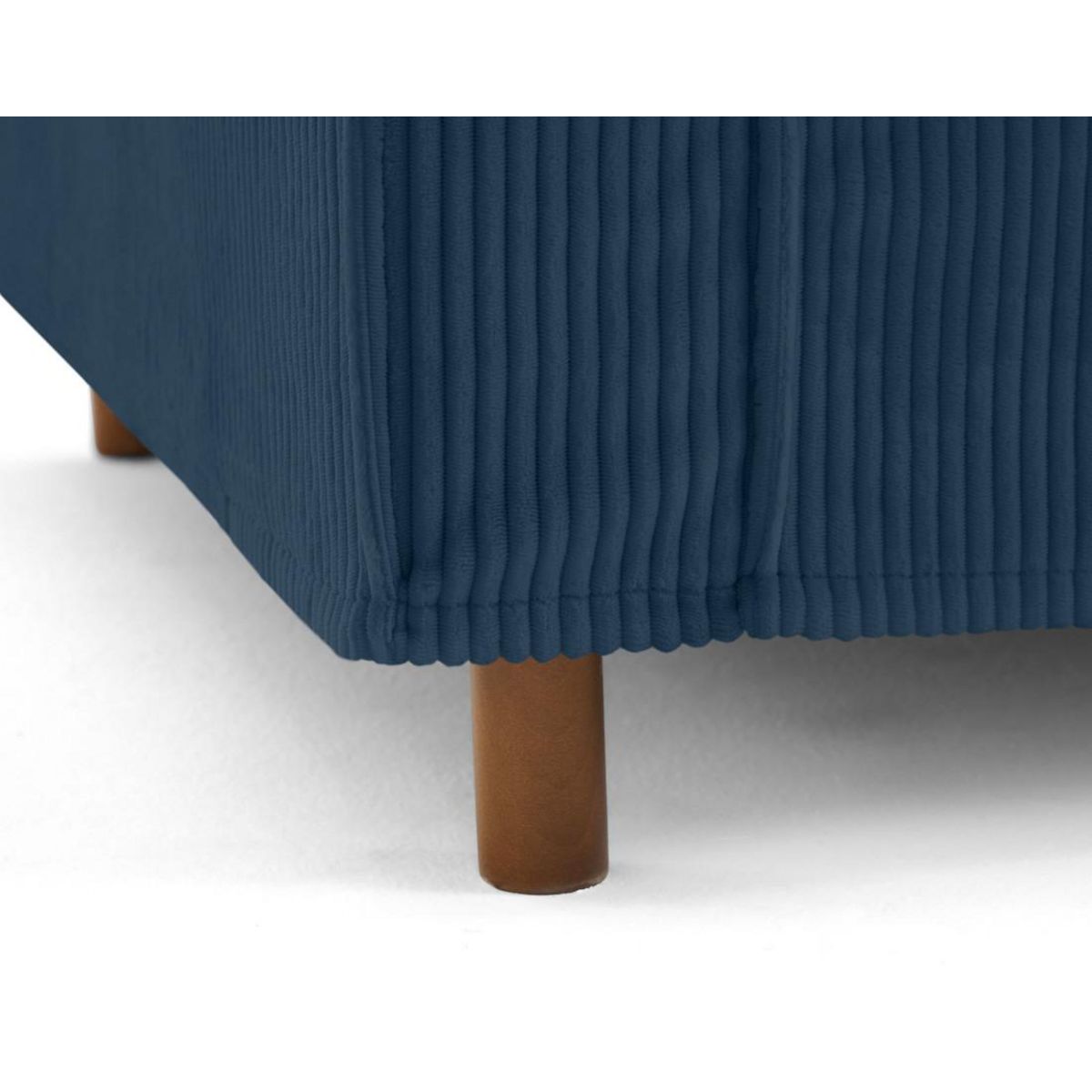 LISA DESIGN Jake - canapé déhoussable d'angle droit 5 places en velours côtelé