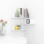 Voir la diapositive 3 : VIDAXL Etagere d'angle murale Blanc 40x40x50 cm bois d'ingenierie
